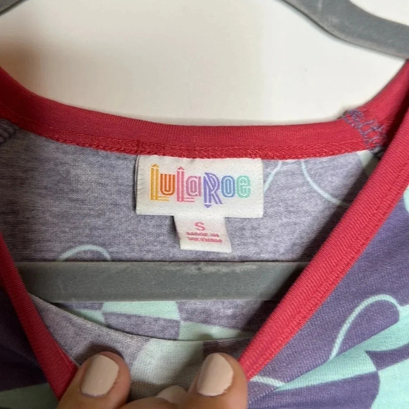 Lularoe Disney Randy Raglan Baseball Tee | size Small | 3/4 sleeve - Picture 3 of 3